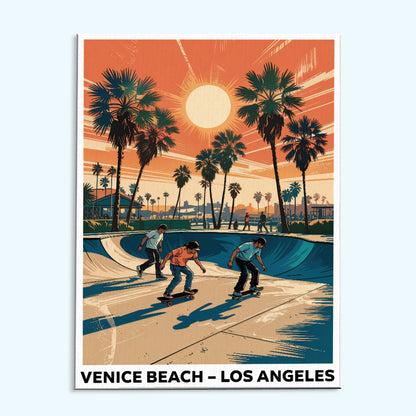 Venice Beach, Los Angeles | US Landmark | Paint by Numbers Kit