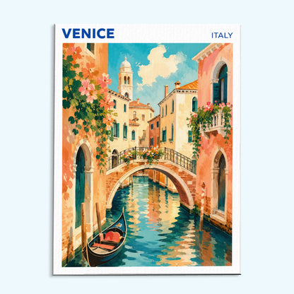 Venice, Italy Travel Poster | Paint by Numbers Kit