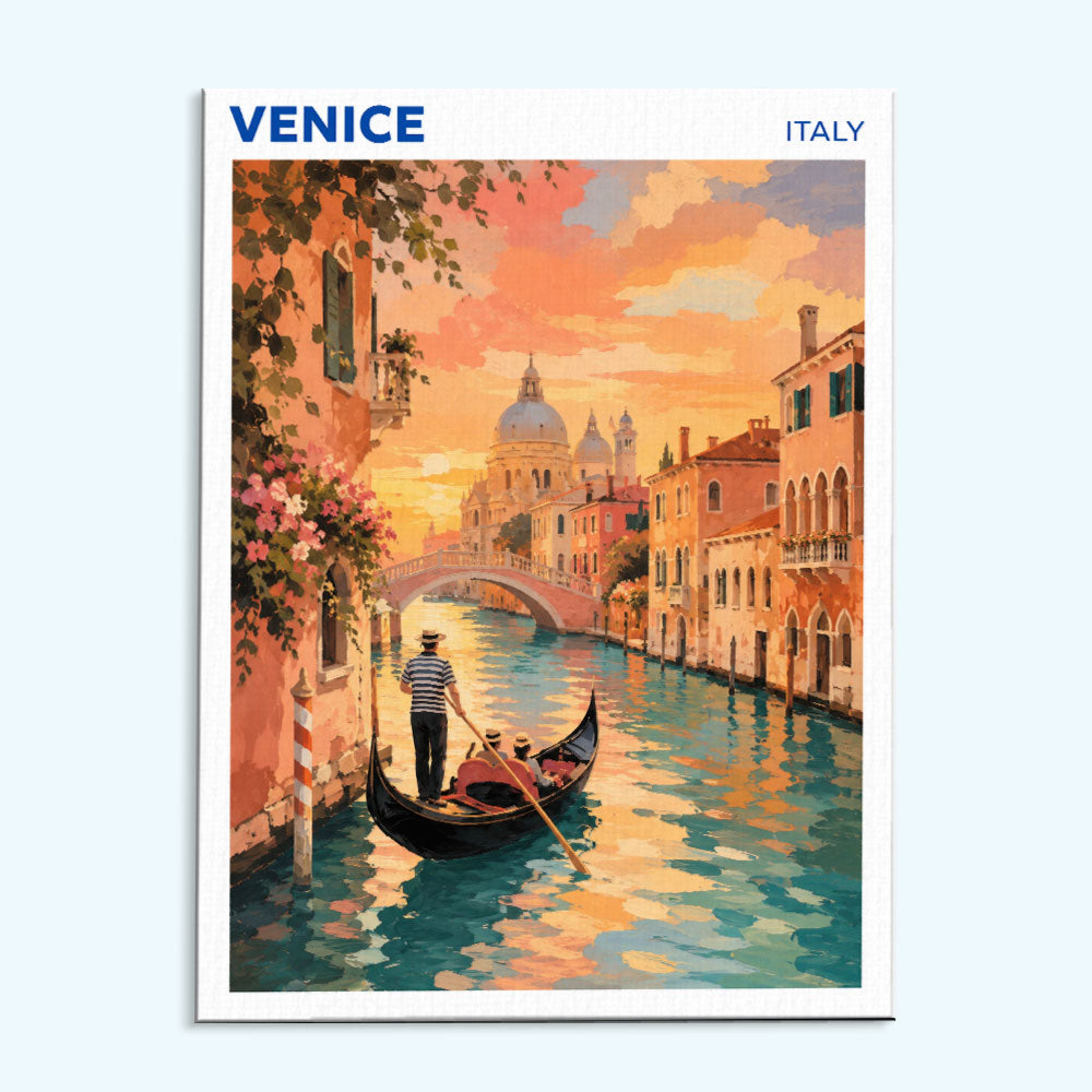 Venice, Italy Travel Poster | Paint by Numbers Kit