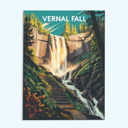 Vernal Fall - Yosemite National Park | Paint by Numbers Kit