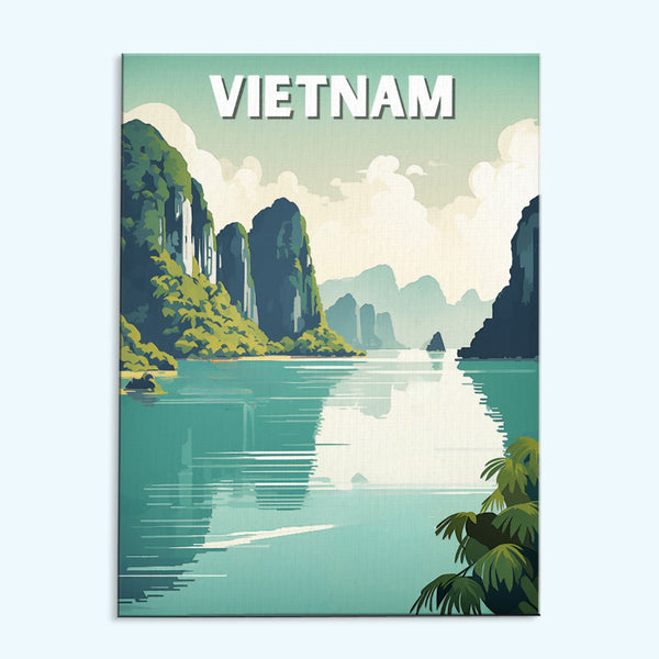 Vietnam Travel Poster | Paint by Numbers Kit