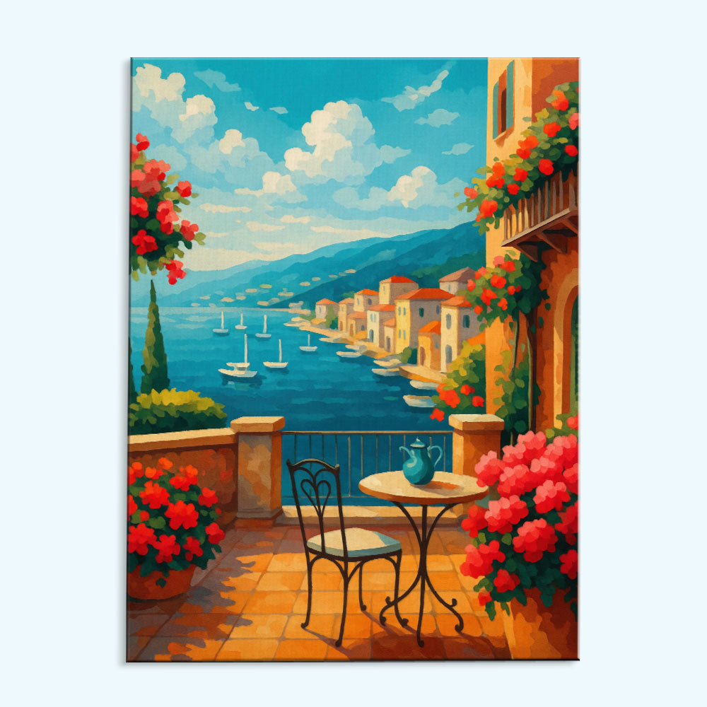 Seaside Balcony | Paint by Numbers Kit