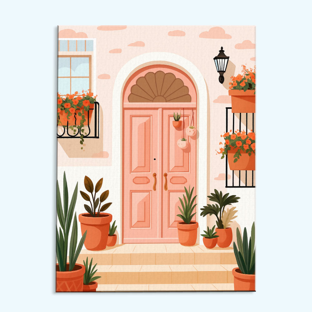 Pink Doorway | Paint by Numbers Kit