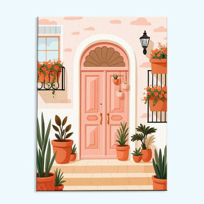 Pink Doorway | Paint by Numbers Kit