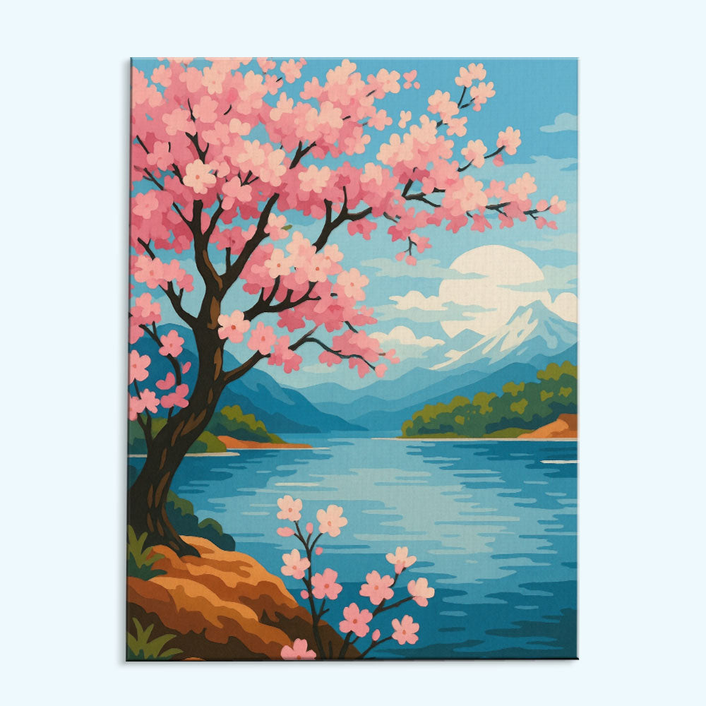 Sakura Lake | Paint by Numbers Kit