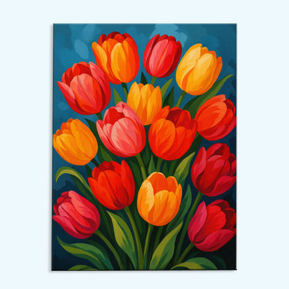 Vibrant Tulips | Paint by Numbers Kit