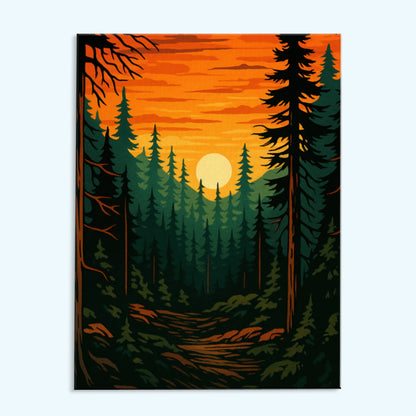 Forest Sunset | Paint by Numbers Kit
