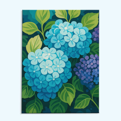 Blue Hydrangeas | Paint by Numbers Kit
