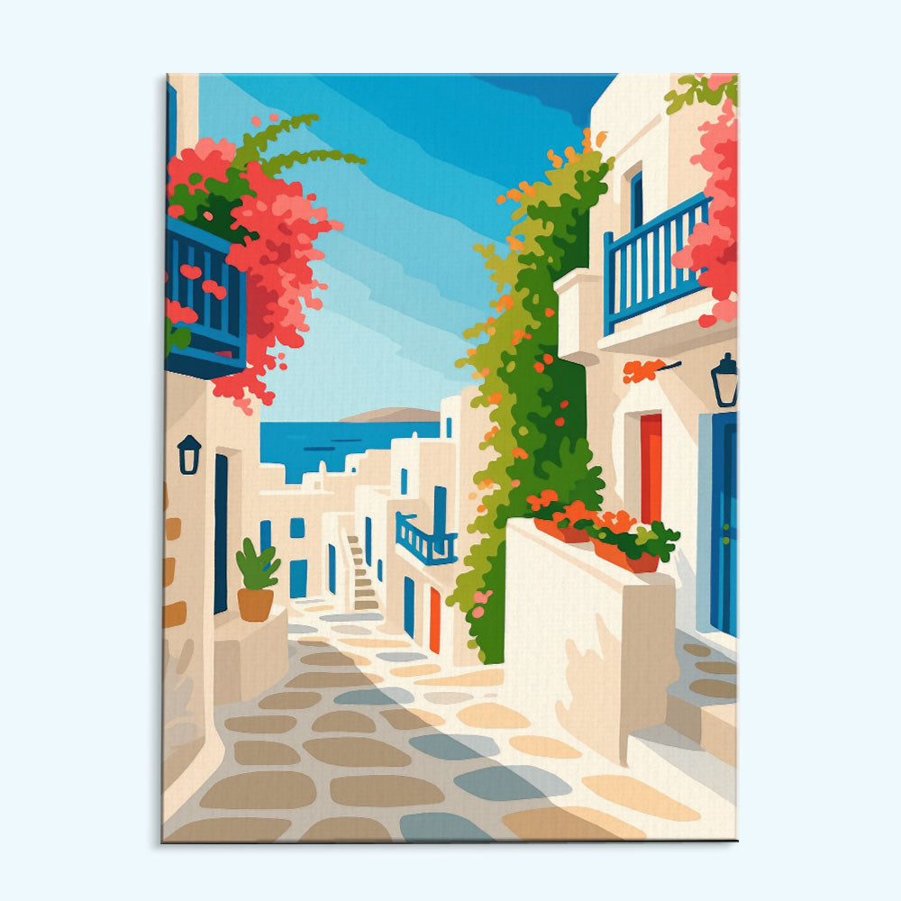 Greek Alley | Paint by Numbers Kit