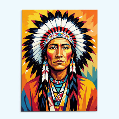 Noble Chief - Native American | Paint by Numbers Kit