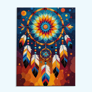 Spirit Catcher - Native American | Paint by Numbers Kit