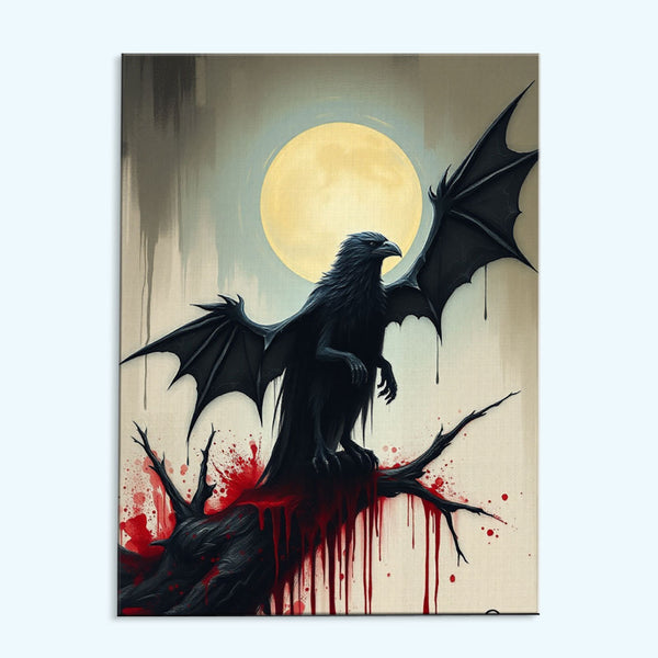 Blood Moon Raven | Paint by Numbers Kit