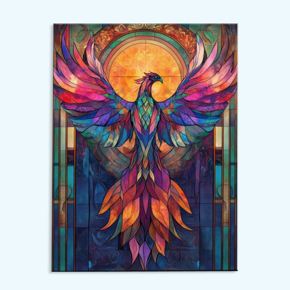 Stained Glass Phoenix | Paint by Numbers Kit