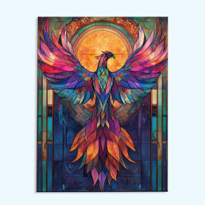 Stained Glass Phoenix | Paint by Numbers Kit