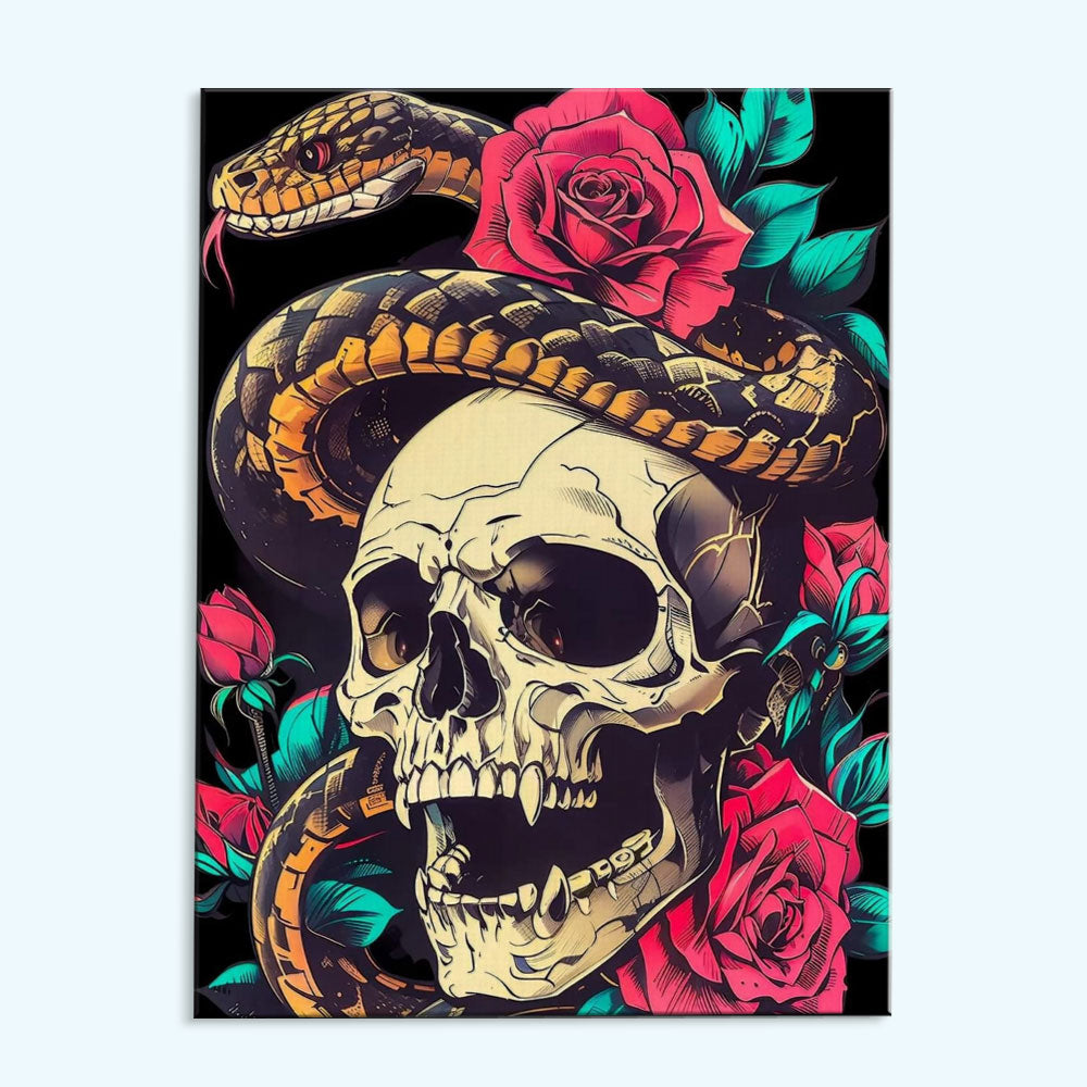 Serpent and Rose | Paint by Numbers Kit