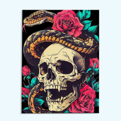 Serpent and Rose | Paint by Numbers Kit