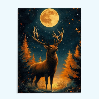 The Moonlit Stag | Paint by Numbers Kit