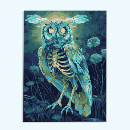 The Bone Owl | Paint by Numbers Kit