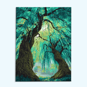 The Whispering Willow Blooms | Paint by Numbers Kit