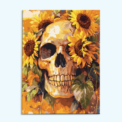Sunflower Skulls | Paint by Numbers Kit