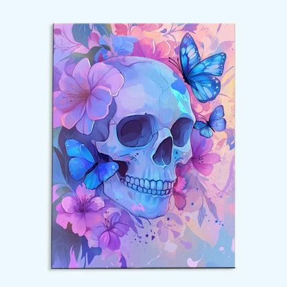 Butterflies Flower Skulls | Paint by Numbers Kit