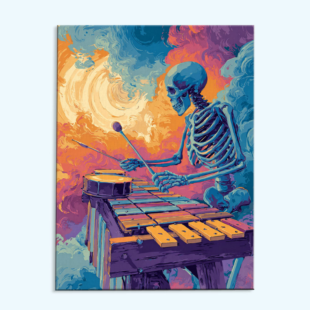 Xylo-Skull Serenade | Paint by Numbers Kit
