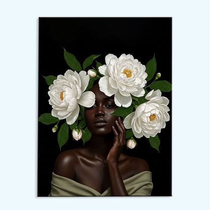 White Peonies | Paint by Numbers Kit
