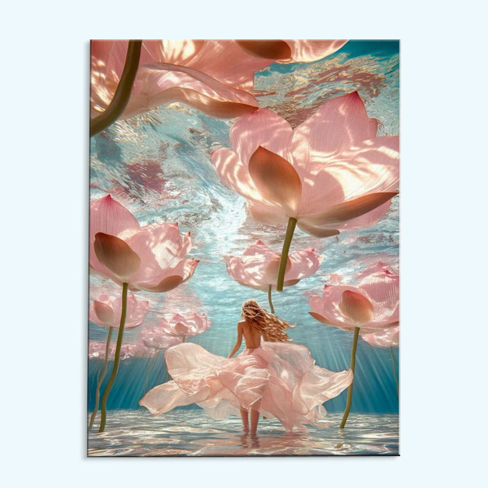 Underwater Lotus Dream | Paint by Numbers Kit