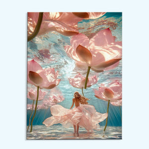 Underwater Lotus Dream | Paint by Numbers Kit