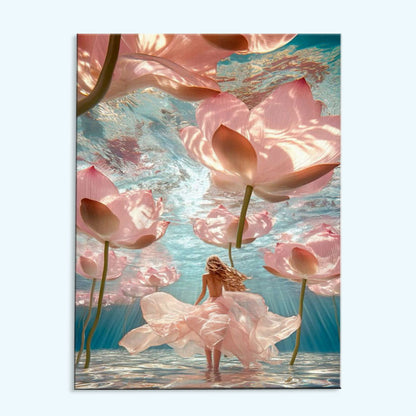 Underwater Lotus Dream | Paint by Numbers Kit