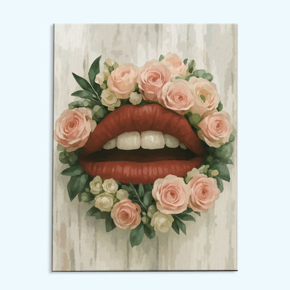 Floral Lips | Paint by Numbers Kit