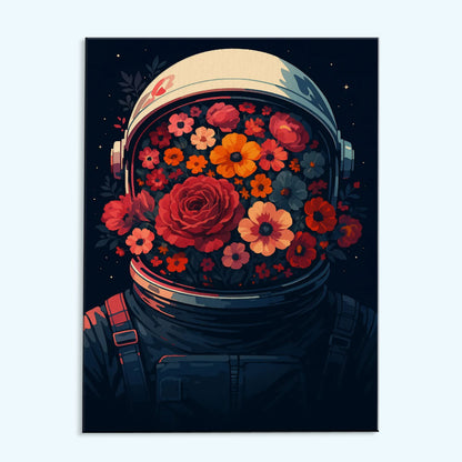 Astronaut in Bloom | Paint by Numbers Kit