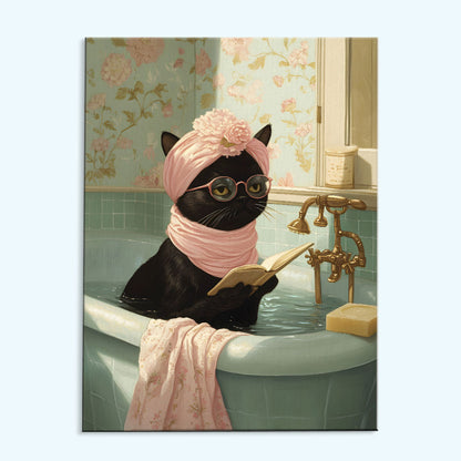 Cat's Bath Time | Paint by Numbers Kit