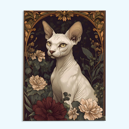 The Cat's Secret Garden in Bloom | Paint by Numbers Kit
