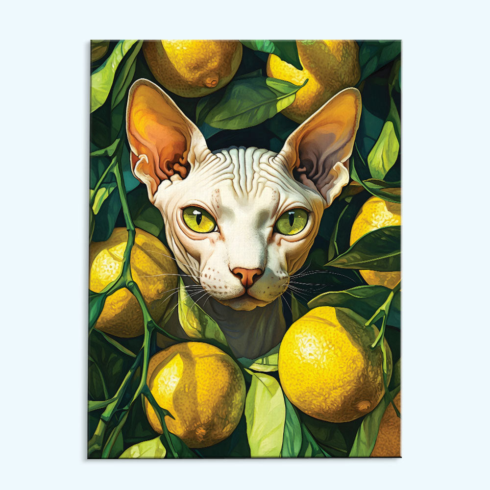 Sphynx cat in Summer Taste | Paint by Numbers Kit
