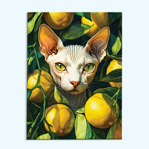 Sphynx cat in Summer Taste | Paint by Numbers Kit