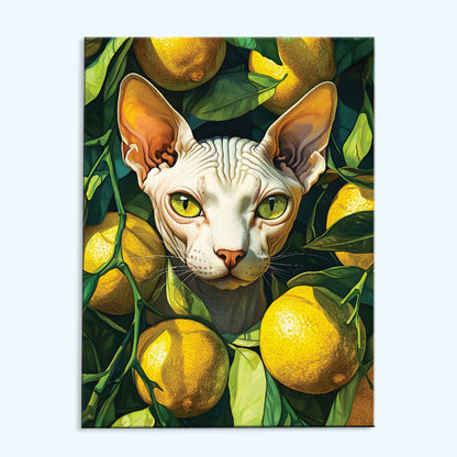 Sphynx cat in Summer Taste | Paint by Numbers Kit
