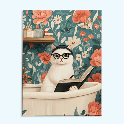 Bath Time Cat | Paint by Numbers Kit