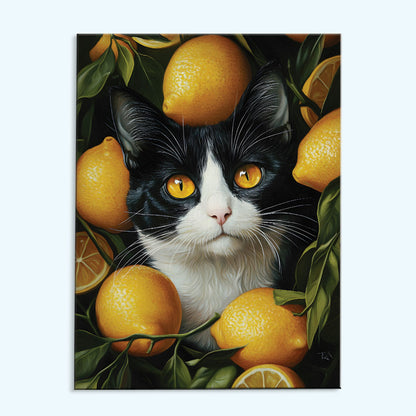 Lemon Cat | Paint by Numbers Kit