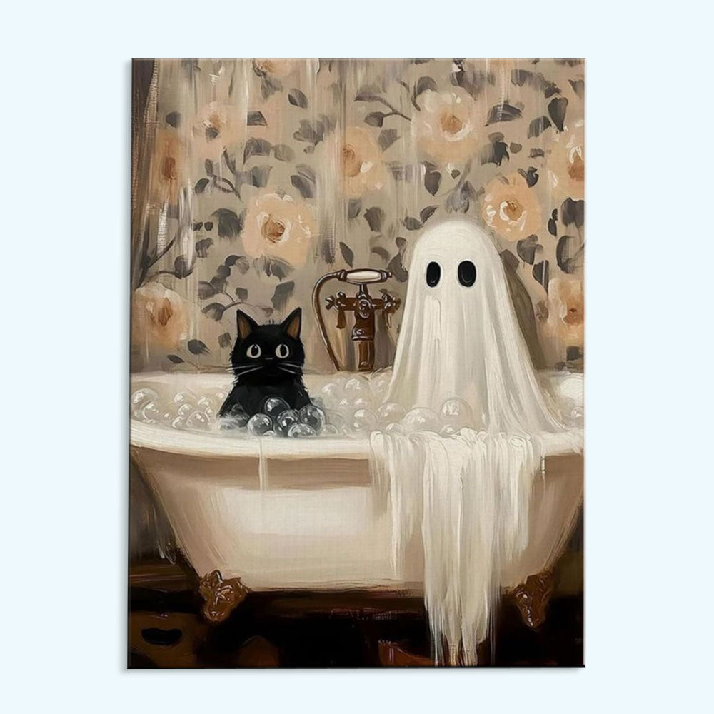 Bath Time with Boo | Paint by Numbers Kit