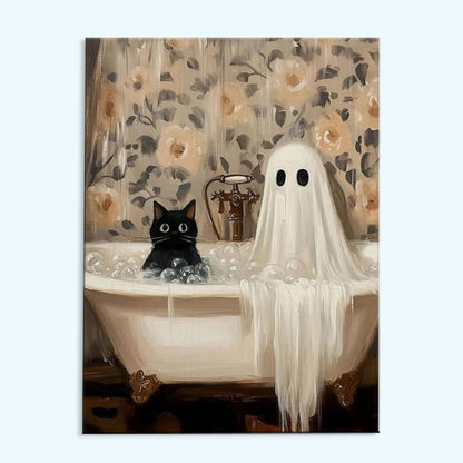 Bath Time with Boo | Paint by Numbers Kit