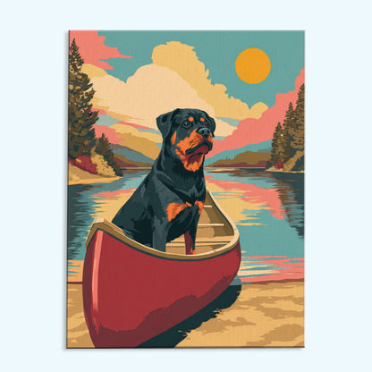 Voyageurs NP - Rottweiler | Paint by Numbers Kit