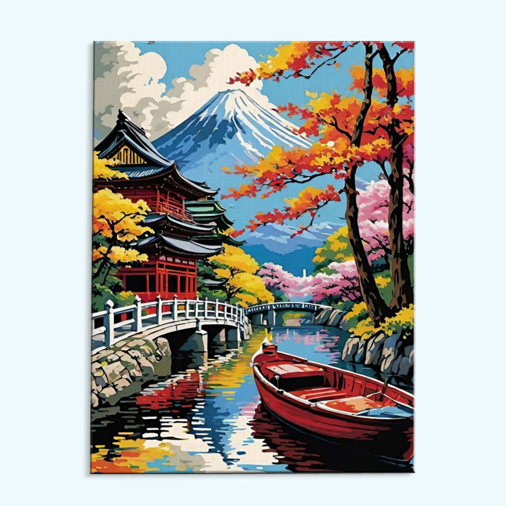 Chureito Pagoda|Paint by Numbers Kit