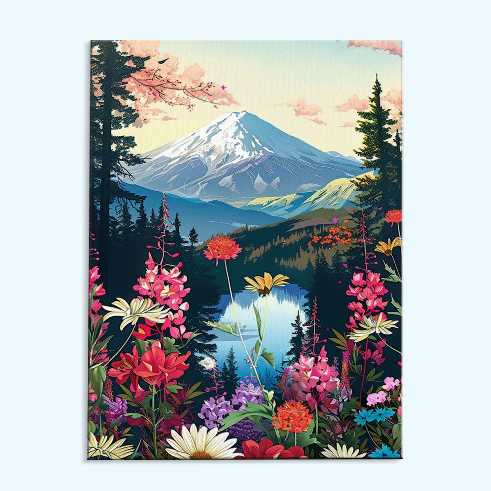 Fuji Mount|Paint by Numbers Kit