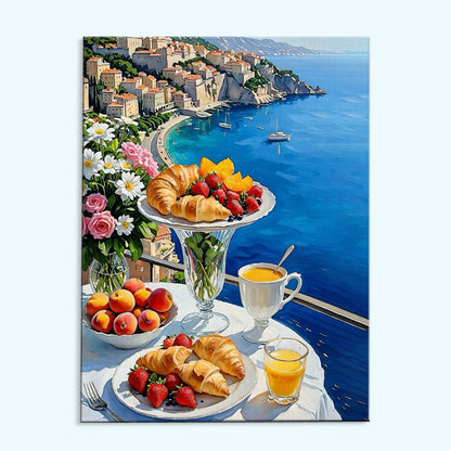 Breakfast on the Amalfi Coast|Paint by Numbers Kit