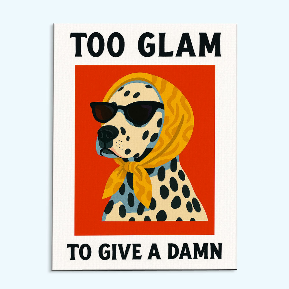To Glam To Give A Damn | Paint By Number Kit