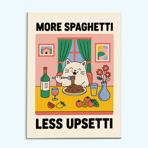 More Spaghetti, Less Upsetti Fat Cat | Paint By Number Kit