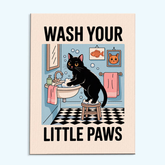 Wash Your Little Paws 1 | Paint By Number Kit