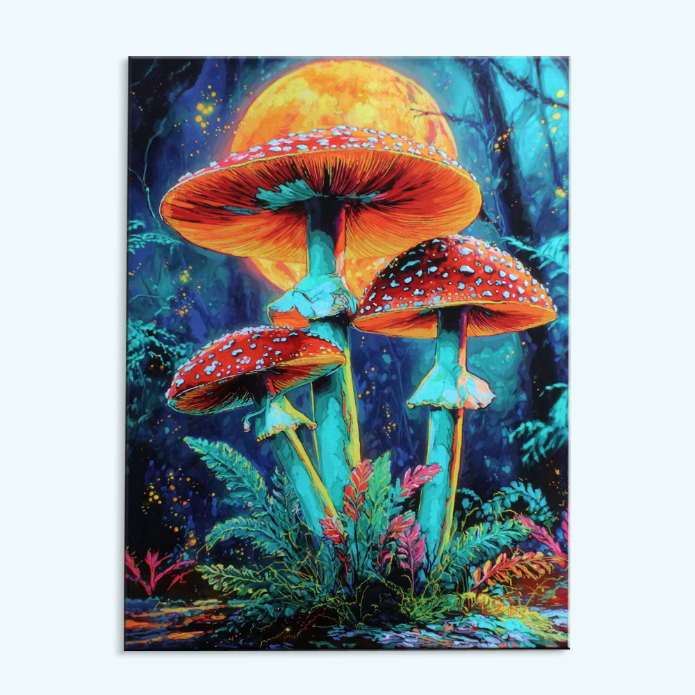 Moonlit Mushrooms | Paint by Numbers Kit