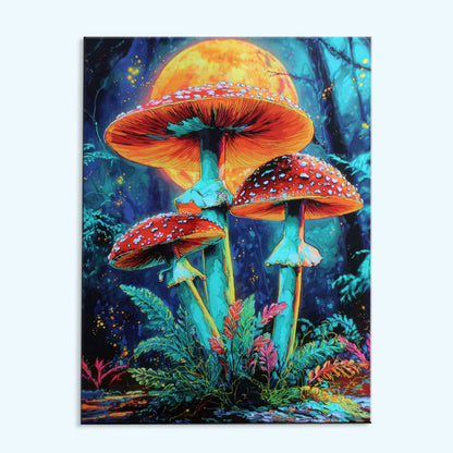 Moonlit Mushrooms | Paint by Numbers Kit